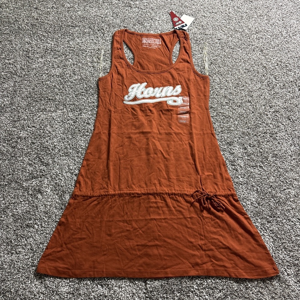 Texas University Longhorns Horns Women Dress Junior Fit Officially Licensed XL
